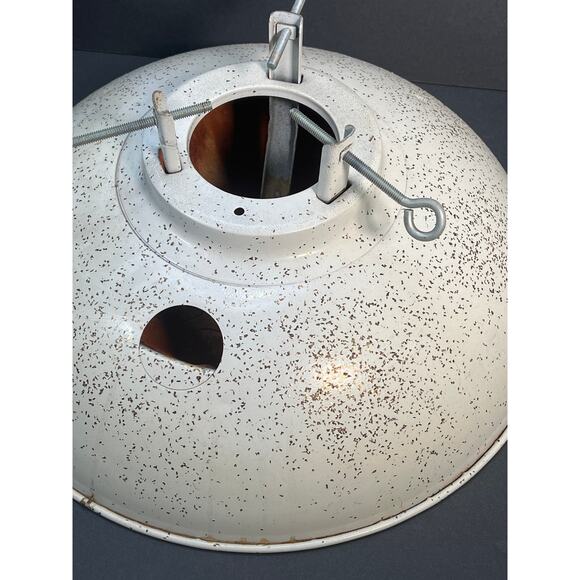 Vtg Christmas Tree Stand Holder Gibbs Safe-T-Tree Mid Century Cream Gold Enamel - Picture 4 of 11